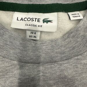 Lacoste Men's Light Gray Crewneck Sweater